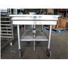 Image 3 : Stainless Steel Rolling Drain Tray w/ Edge Guard & Undershelf