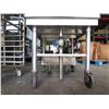 Image 4 : Stainless Steel Rolling Drain Tray w/ Edge Guard & Undershelf