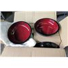 Image 1 : Qty 14 Red Black Lacquer Bowls