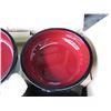 Image 2 : Qty 14 Red Black Lacquer Bowls
