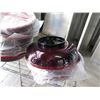 Image 2 : Qty 9 Red Black Lacquer Bowl Lids