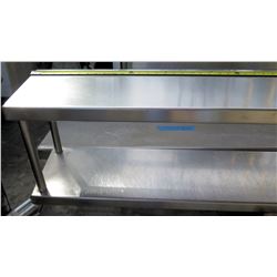 Stainless Steel Double Overshelf 94" Long