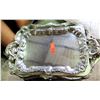 Image 1 : Qty 4 Serving Trays w/ Ornate Design & Handles