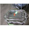 Image 8 : Qty 4 Serving Trays w/ Ornate Design & Handles