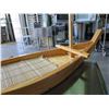 Image 7 : Decorative Wood & Bamboo Boat w/ Netting