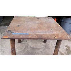 Metal Industrial Square Work Table 48" x 48" x 37"H