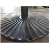 Image 3 : Qty 4 Round Wood Tables on Metal Pedestal Base 60" x 31"H