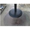 Image 2 : Qty 3 Round Stone Tables on Metal Pedestal Base 40" x 30"H