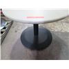 Image 2 : Qty 3 Round Stone Tables on Metal Pedestal Base 40" x 30"H