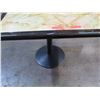 Image 2 : Qty 4 Square Marble Tables on Metal Pedestal Base 30" x 42" x 29"H