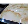Image 3 : Qty 4 Square Marble Tables on Metal Pedestal Base 30" x 42" x 29"H