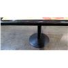 Image 5 : Qty 4 Square Marble Tables on Metal Pedestal Base 30" x 42" x 29"H