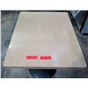 Image 1 : Qty 4 Rectangle Laminate Tables on Metal Pedestal Base 24" x 30" x 29"H