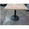 Image 2 : Qty 4 Rectangle Laminate Tables on Metal Pedestal Base 24" x 30" x 29"H