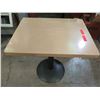 Image 3 : Qty 4 Rectangle Laminate Tables on Metal Pedestal Base 24" x 30" x 29"H