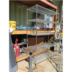 Metal Wire 5 Tier Adjustable Shelf Unit