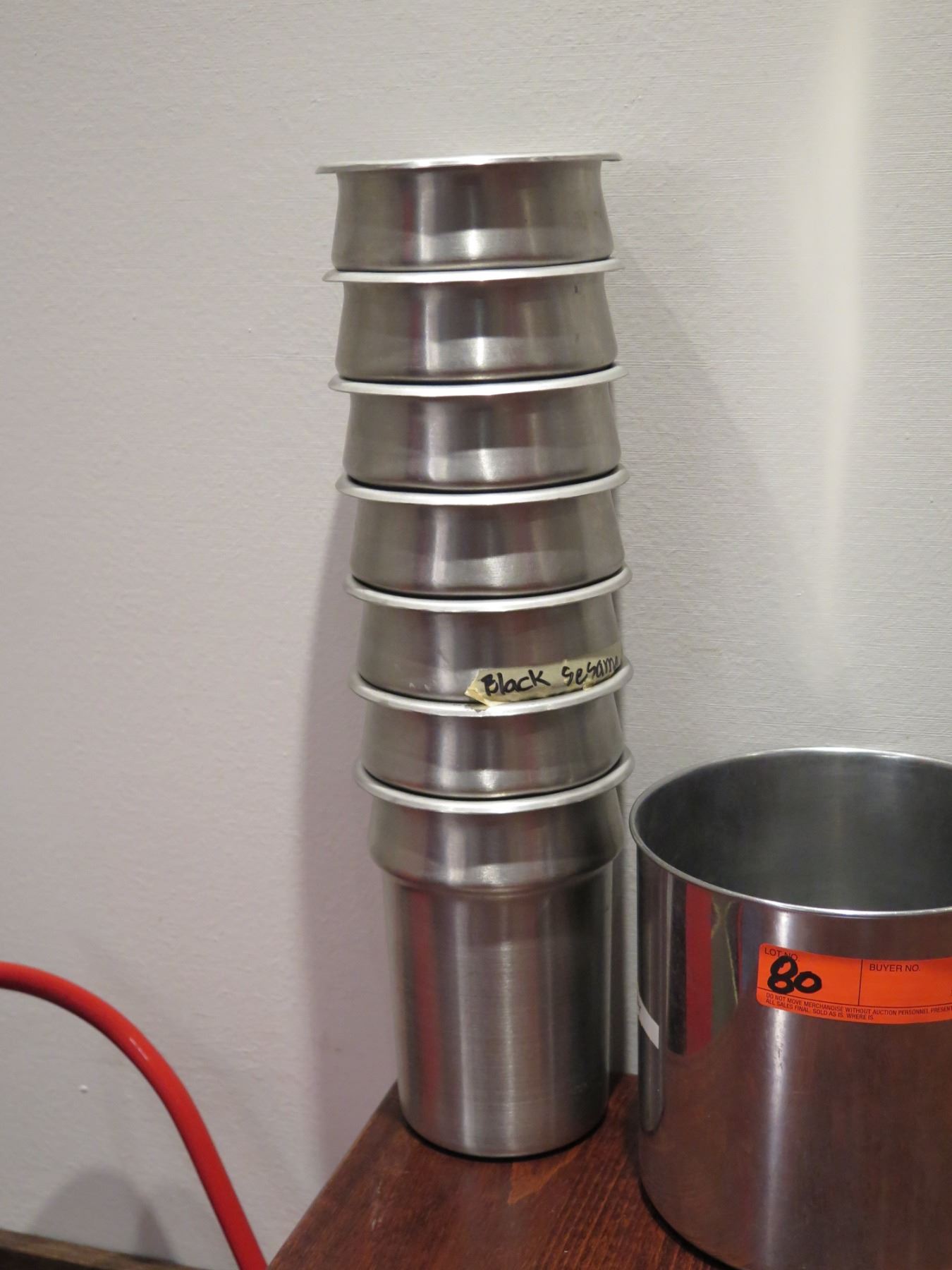 Multiple Misc Size Stainless Steel Soup Stew Insert Serving Containers