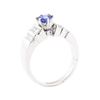 Image 4 : 1.12 ctw Sapphire And Diamond Ring - 14KT White Gold