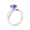 Image 4 : 2.04 ctw Blue Sapphire Ring - Platinum