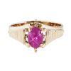 Image 3 : 0.50 ctw Lindy Star Ruby Ring - 10KT Yellow Gold