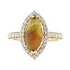 Image 2 : 1.73 ctw Opal and Diamond Ring - 14KT Yellow Gold