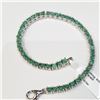 Image 3 : Silver Emerald 7"(5.1ct) Bracelet (~weight 11.73g), Appraised Retail $1396 (Estimated Selling Price 