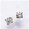 Image 3 : 14K Yellow Gold Diamond(0.16ct) Earrings (~weight 0.44g), Made in Canada, Appraised Retail $1033 (Es