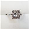 Image 1 : 14K White Gold Diamond (0.70Ct,I-1,G) Diamond(0.1ct) Ring (~Size 7) (~weight 3.66g), Made in Canada,