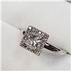 Image 2 : 14K White Gold Diamond (0.70Ct,I-1,G) Diamond(0.1ct) Ring (~Size 7) (~weight 3.66g), Made in Canada,