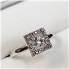 Image 3 : 14K White Gold Diamond (0.70Ct,I-1,G) Diamond(0.1ct) Ring (~Size 7) (~weight 3.66g), Made in Canada,