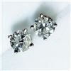 Image 1 : 14K White Gold Diamond (0.36Ct,I1-I2,G-H) Earrings (~weight 0.48g), Made in Canada, Appraised Retail