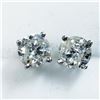 Image 3 : 14K White Gold Diamond (0.36Ct,I1-I2,G-H) Earrings (~weight 0.48g), Made in Canada, Appraised Retail