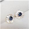 Image 2 : 10K Yellow Gold 2 Sapphire 2In1(0.46ct) Earrings (~weight 0.78g), Made in Canada, Suggested Retail V