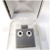 Image 5 : 10K Yellow Gold 2 Sapphire 2In1(0.46ct) Earrings (~weight 0.78g), Made in Canada, Suggested Retail V