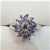 Image 1 : Silver Tanzanite December B-Stone(1ct) Ring (~Size 6.75) (~weight 3.64g), Suggested Retail Value $24