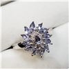 Image 2 : Silver Tanzanite December B-Stone(1ct) Ring (~Size 6.75) (~weight 3.64g), Suggested Retail Value $24