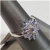 Image 4 : Silver Tanzanite December B-Stone(1ct) Ring (~Size 6.75) (~weight 3.64g), Suggested Retail Value $24