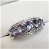 Image 2 : Silver Tanzanite December B-Stone(1.6ct) Ring (~Size 7) (~weight 3.27g), Suggested Retail Value $240