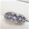 Image 3 : Silver Tanzanite December B-Stone(1.6ct) Ring (~Size 7) (~weight 3.27g), Suggested Retail Value $240