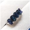 Image 2 : 10K White Gold Blue Sapphire(2.68ct) Ring (~Size 6) (~weight 1.68g), Made in Canada, Appraised Retai