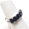 Image 4 : 10K White Gold Blue Sapphire(2.68ct) Ring (~Size 6) (~weight 1.68g), Made in Canada, Appraised Retai