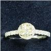 Image 2 : 14K White Gold Diamond (0.40Ct,I-2,G) Diamond (0.30Ct,I1-I3,G-H) Ring (~Size 6) (~weight 2.07g), Mad