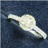 Image 3 : 14K White Gold Diamond (0.40Ct,I-2,G) Diamond (0.30Ct,I1-I3,G-H) Ring (~Size 6) (~weight 2.07g), Mad