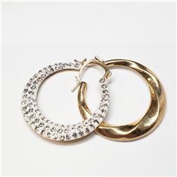 10K Yellow Gold Cubic Zirconia Earrings (~weight 1.33g), Suggested Retail Value $600 (Estimated Sell