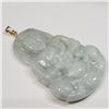 Image 2 : 14K Yellow Gold Jadeite Pendant (~weight 19.03g), Suggested Retail Value $300 (Estimated Selling Pri