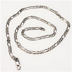 Silver Rodium Plated 20  22.8G Necklace (~weight 22.8g), Suggested Retail Value $440 (Estimated Sell