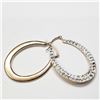 Image 1 : 10K Yellow Gold Cubic Zirconia Earrings (~weight 1.25g), Suggested Retail Value $600 (Estimated Sell