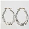 Image 2 : 10K Yellow Gold Cubic Zirconia Earrings (~weight 1.25g), Suggested Retail Value $600 (Estimated Sell