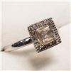Image 1 : 14K White Gold Amazing Rare Color Changing Sultanite (Turkish Diaspore)(1ct) Diamond(0.1ct) Ring (~S