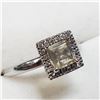 Image 2 : 14K White Gold Amazing Rare Color Changing Sultanite (Turkish Diaspore)(1ct) Diamond(0.1ct) Ring (~S